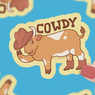 Cowdy Vinyl Sticker