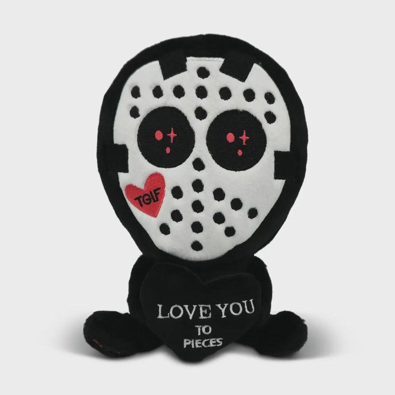 “Love You To Pieces” Hockey Killer Horror Plushies