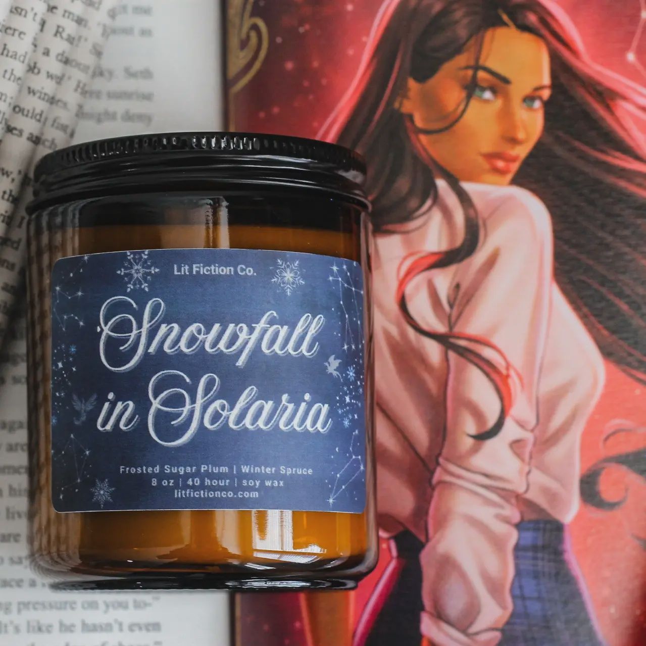 Christmas in Solaria Soy Candle | Licensed Zodiac Academy Christmas Candle