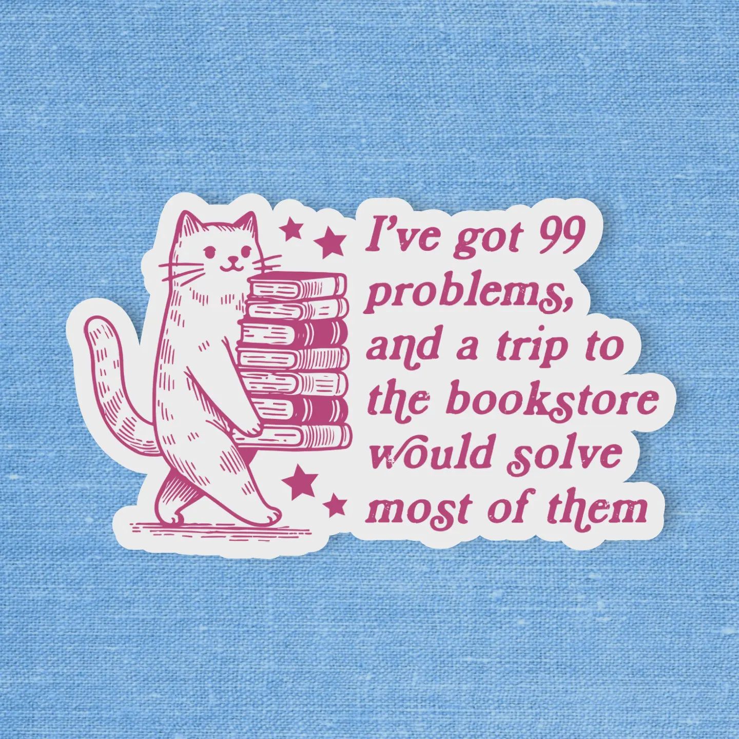 Bookish Sticker, Book Lover Sticker, Bookstore Sticker
