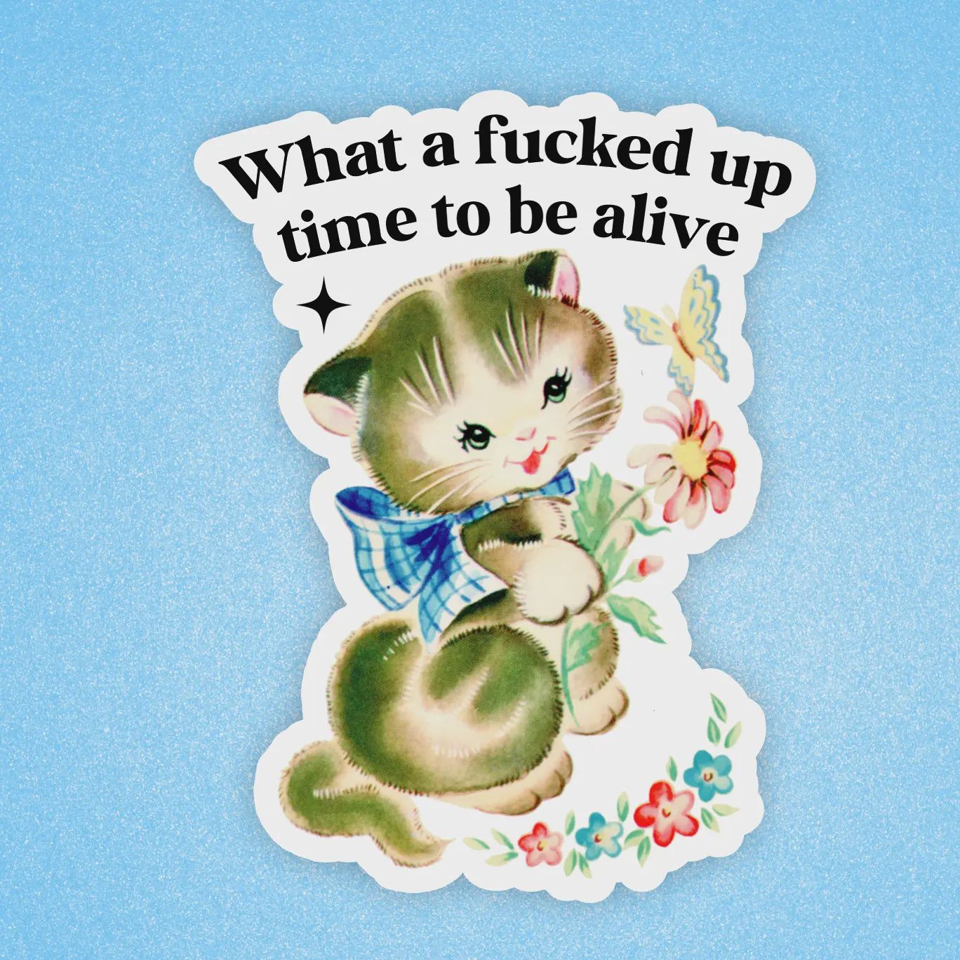 Dark Humor Sticker , Funny Cat Sticker, Laptop Sticker