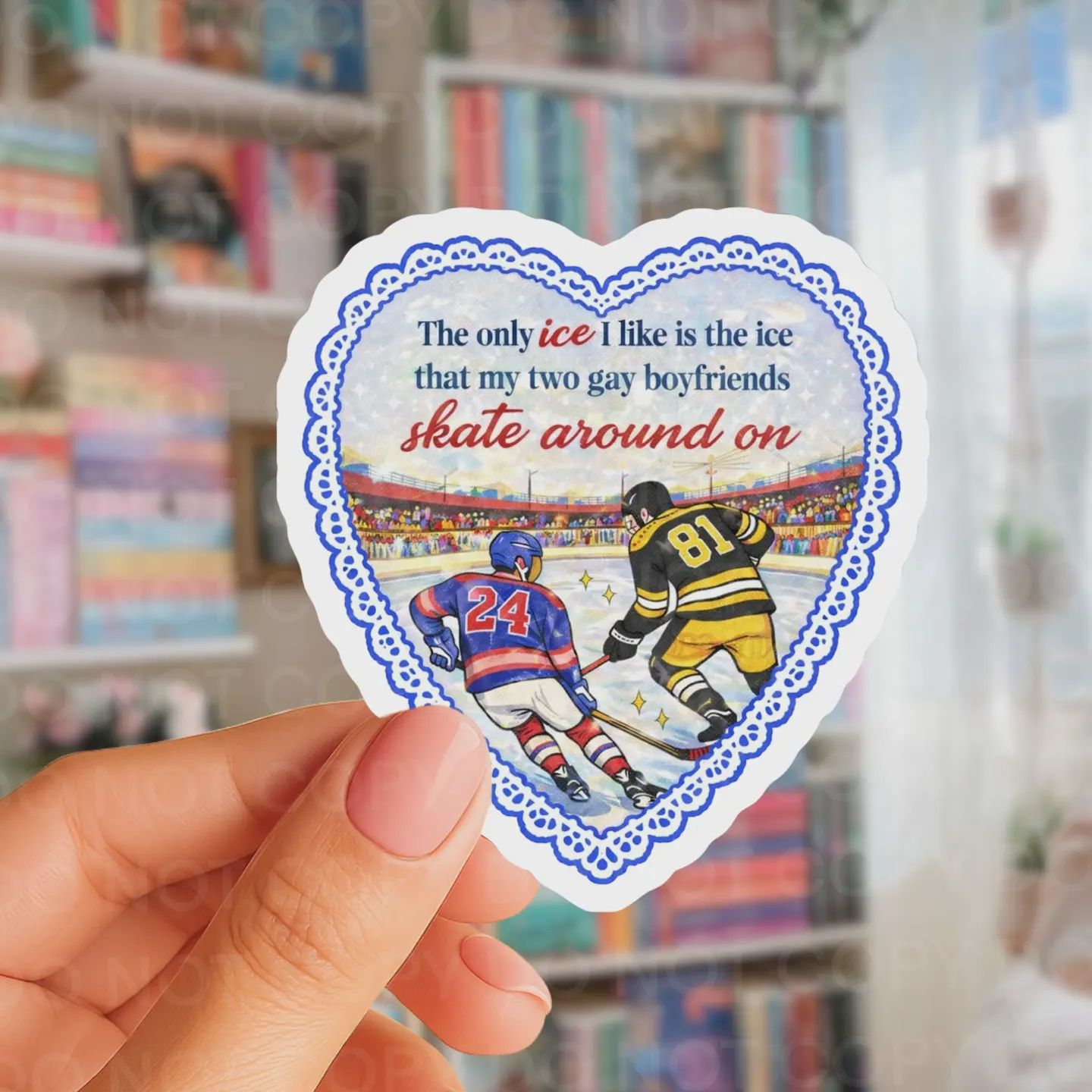 The Only Ice I Like, Hockey Romance, Bookish Sticker