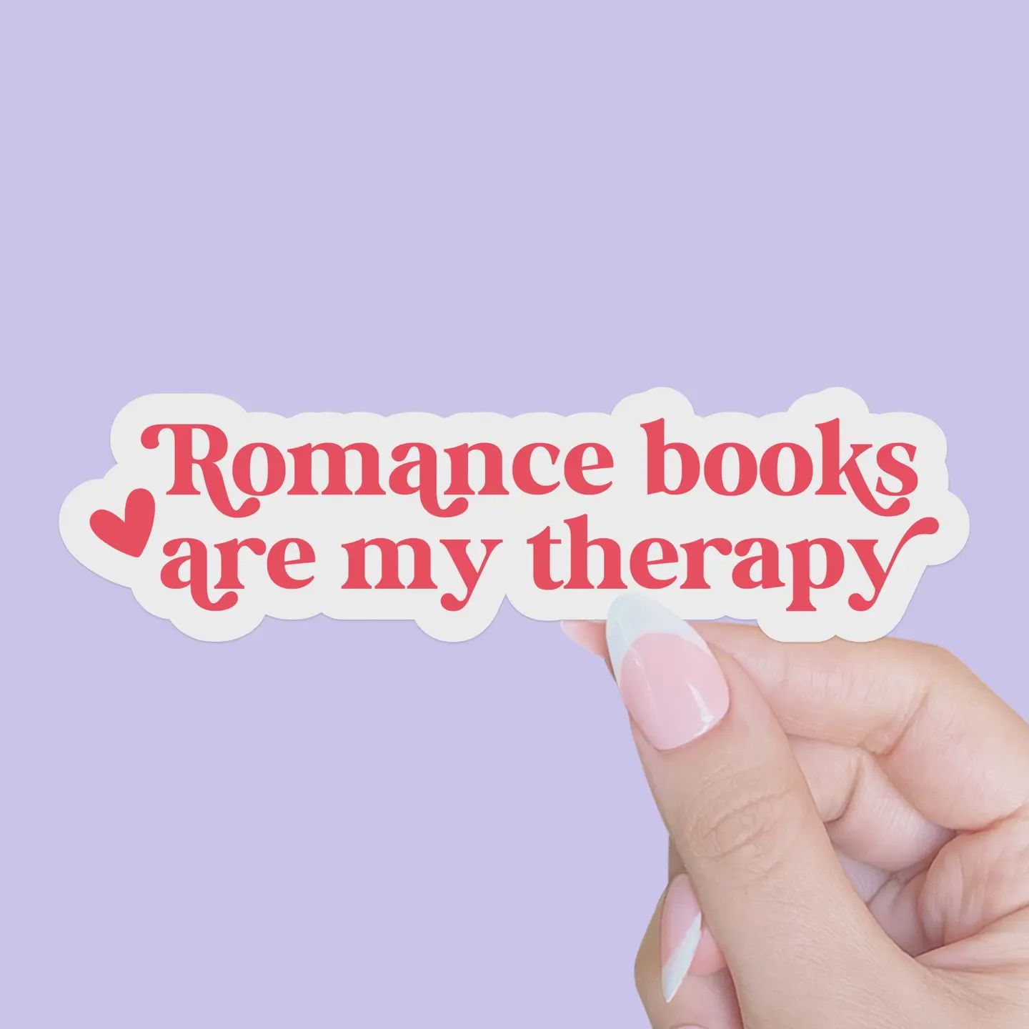 Romance Books Are My Therapy Smut Sticker, Kindle Sticker