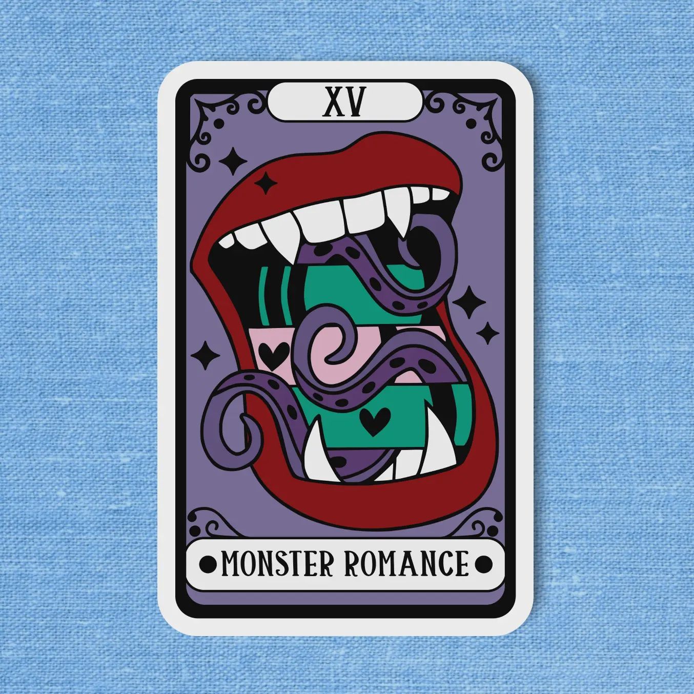 Monster Romance Sticker, Kindle Sticker, Smut Sticker