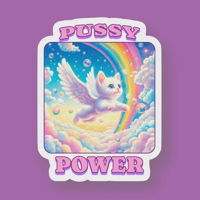 Pussy Power Sticker