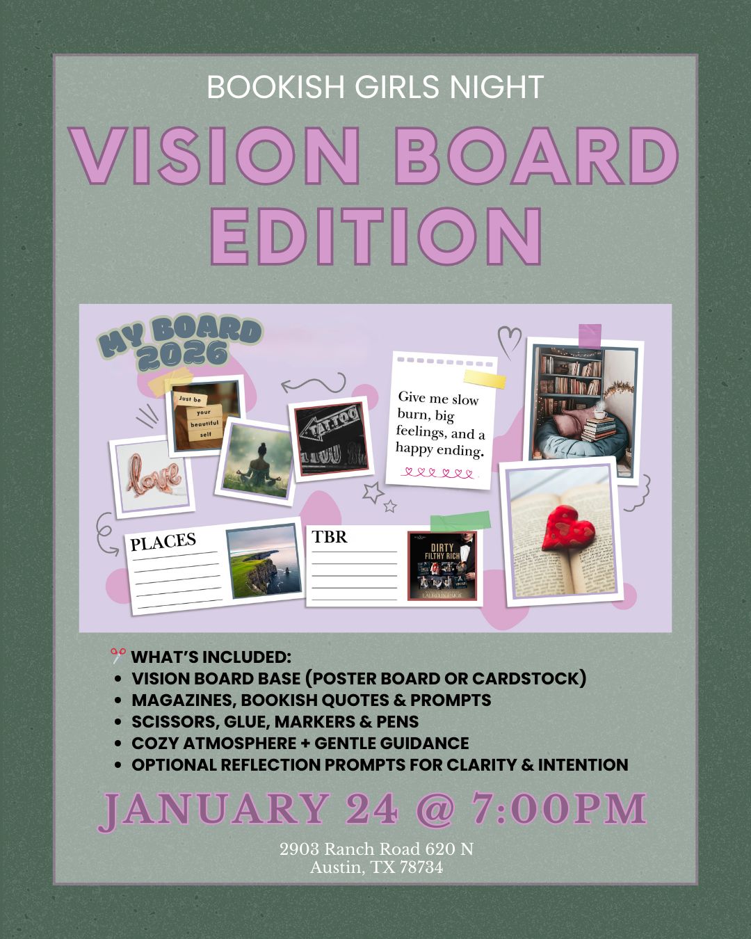 ✨ Bookish Girls Night: Vision Board Edition (1/24/26) ✨