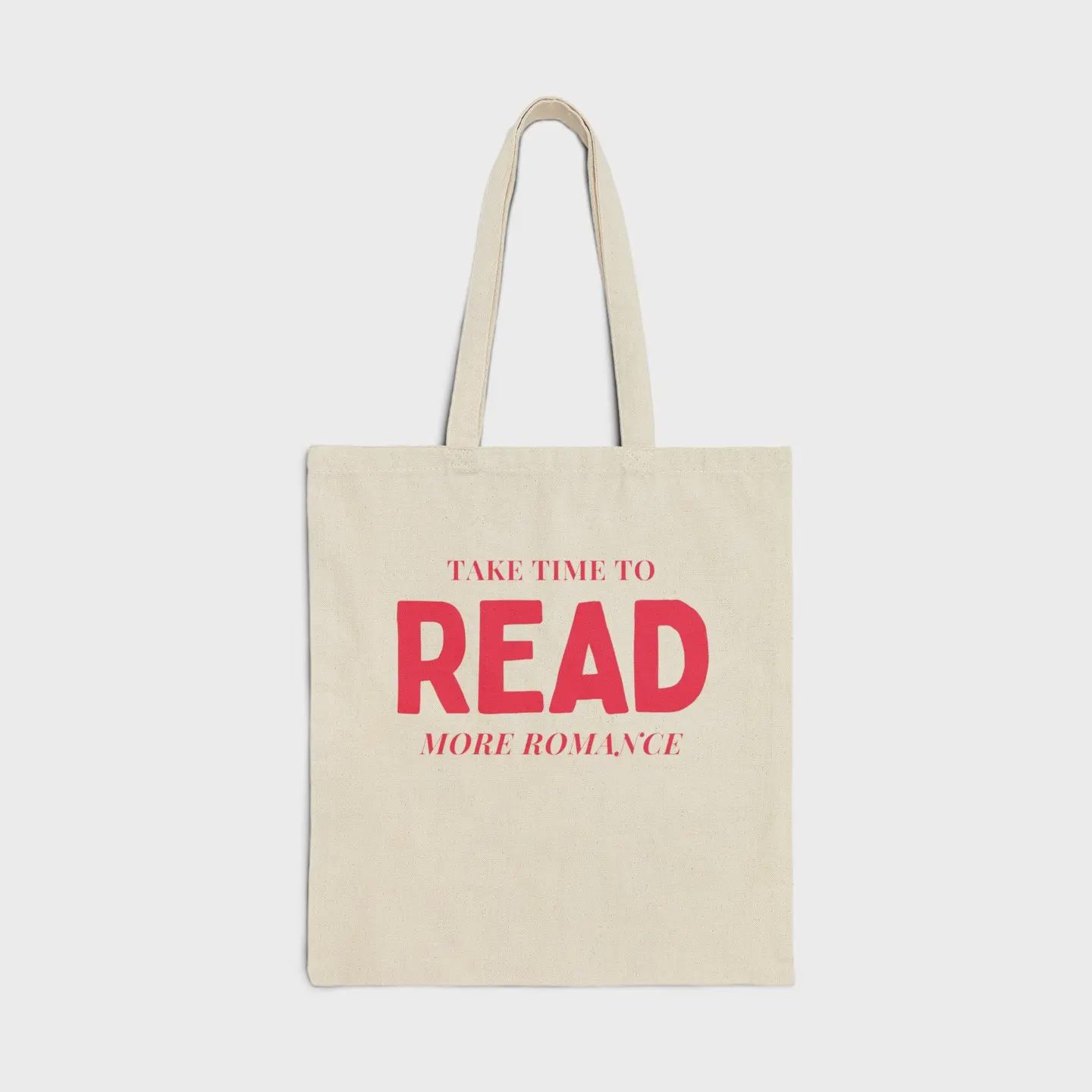 Cute Romance Reader Tote Bag For Book Lover Bag For Bookworm