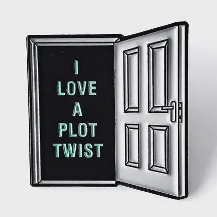 Plot Twist Enamel Pin