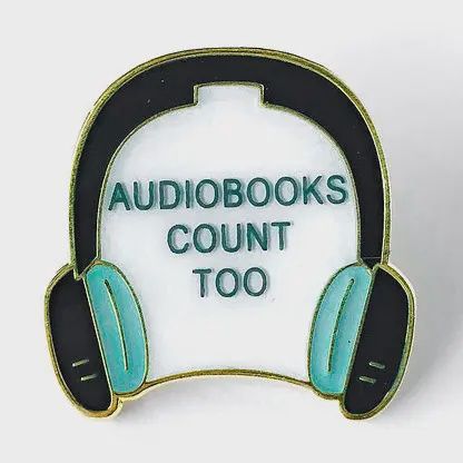 Team Audiobooks Enamel Pin