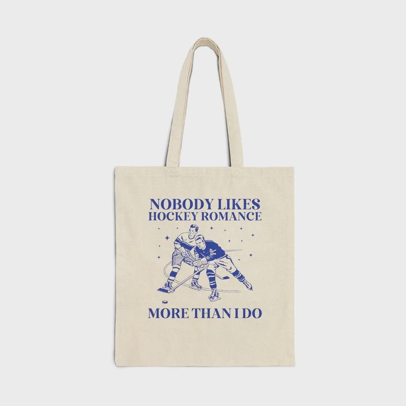 Hockey Romance Book Lover Tote Bag