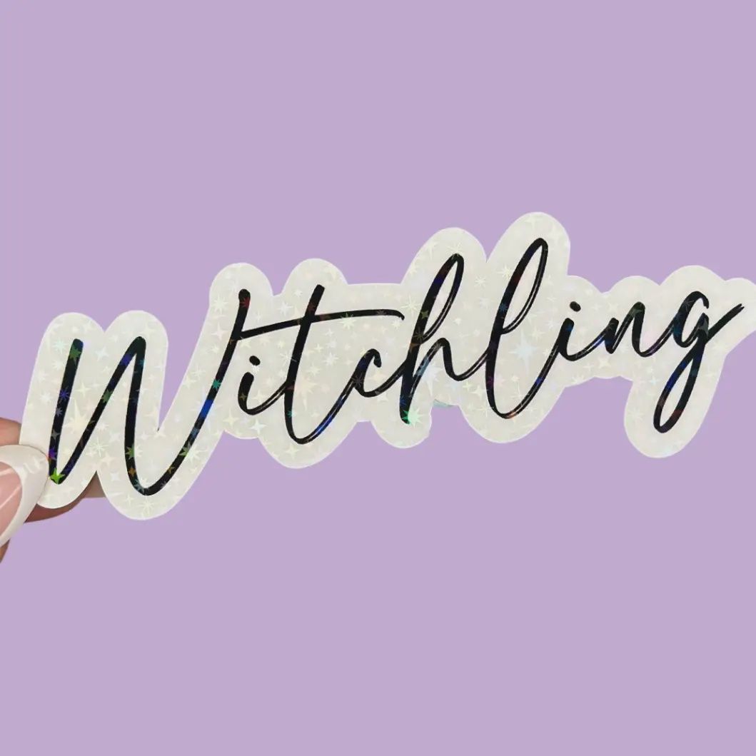 Witchling Throne of Glass Holographic Sticker