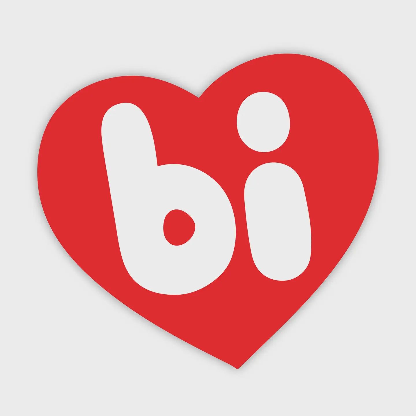 Bi Heart Sticker