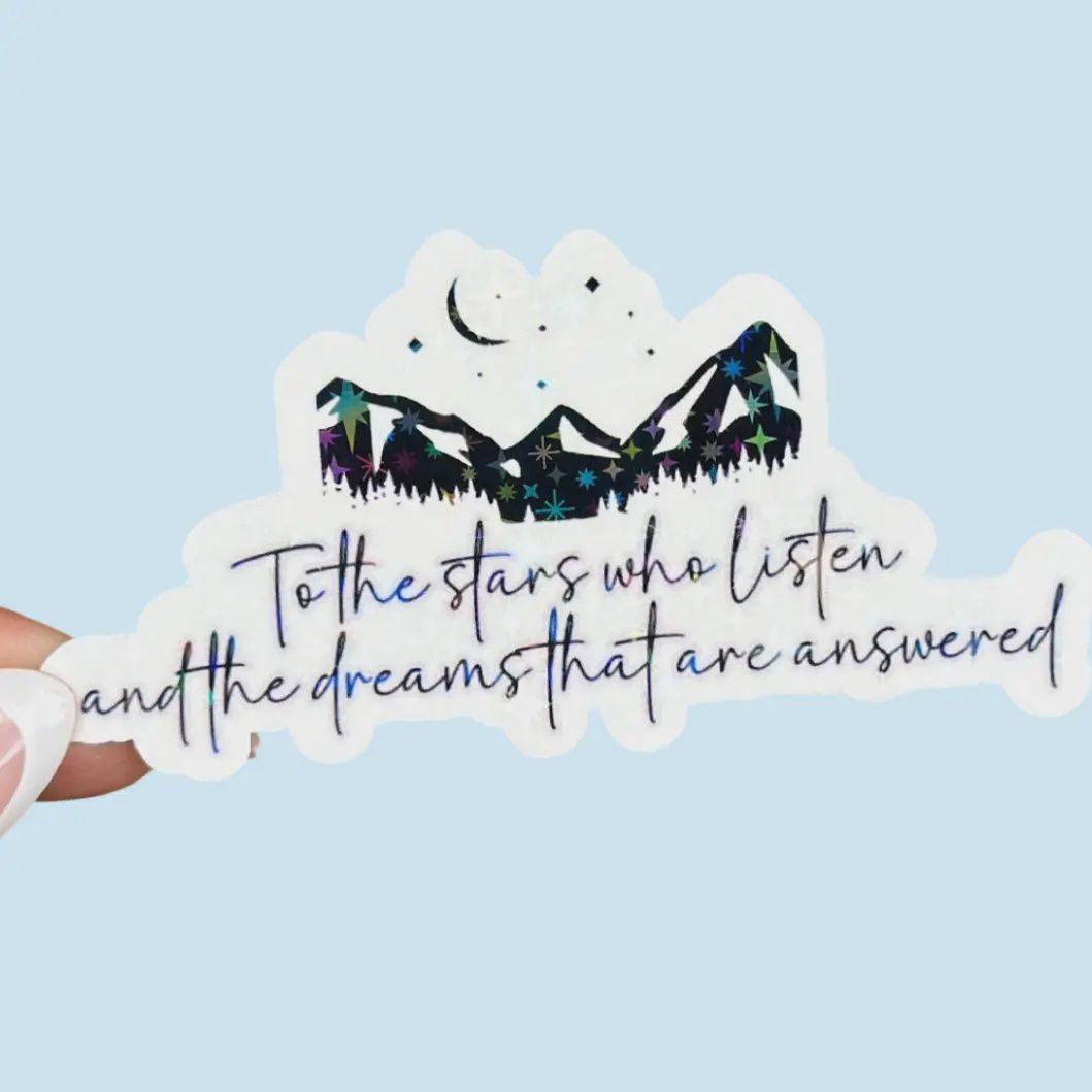 Acotar To the Stars Who Listen Holographic Sticker