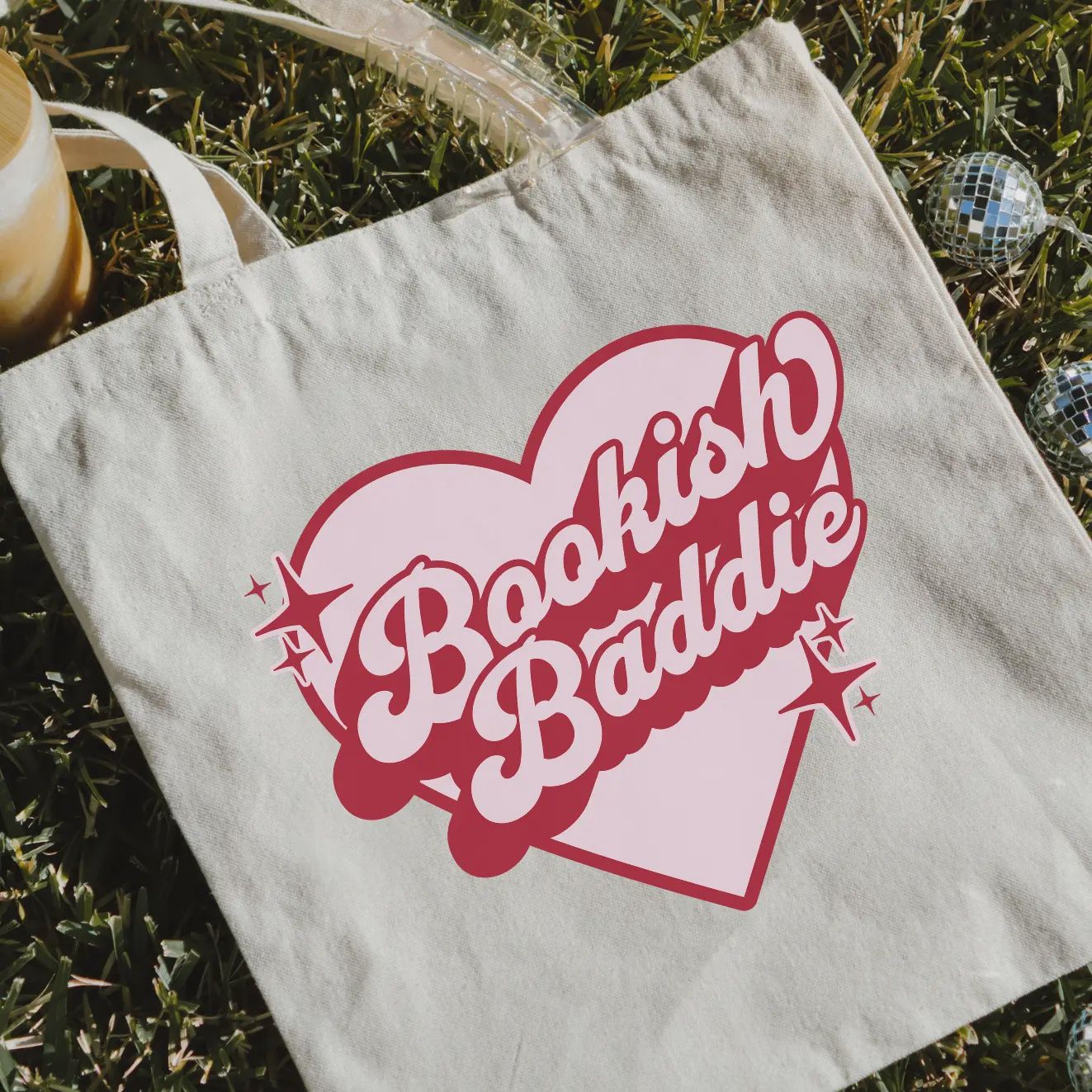Bookish Baddie | Tote Bags | Reader Gift For Valentine's Day
