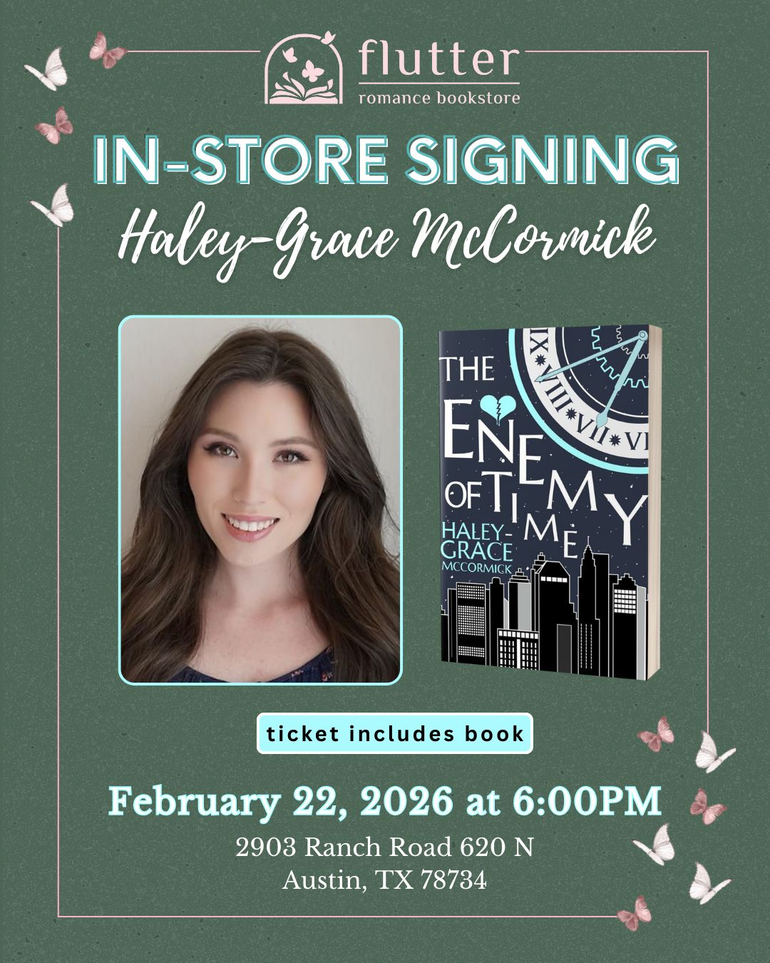 The Enemy of Time: A Night with Haley-Grace McCormick (2/22/26)