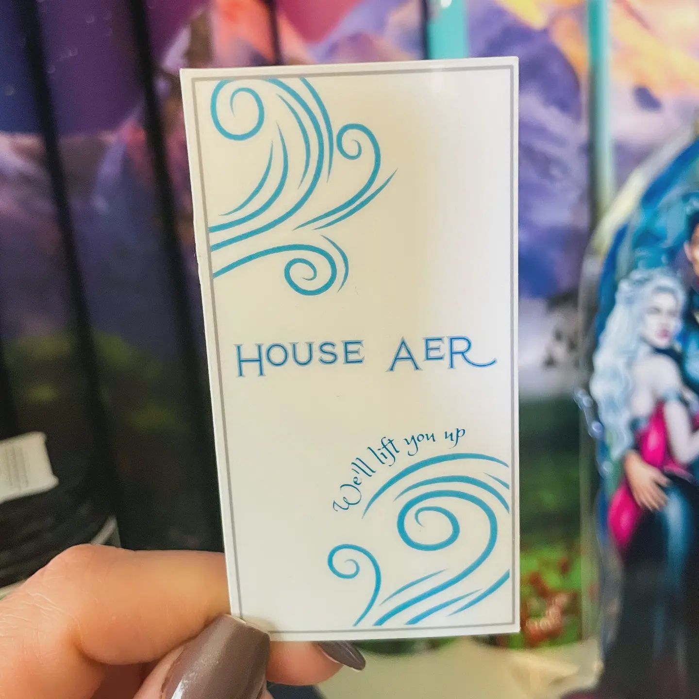 Zodiac Academy House Aer Laminated Vinyl Sticker