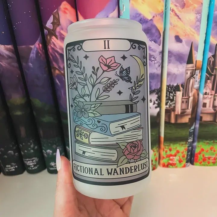 Fictional Wanderlust | Bookish Cup | Tarot Cup | Iced Coffee