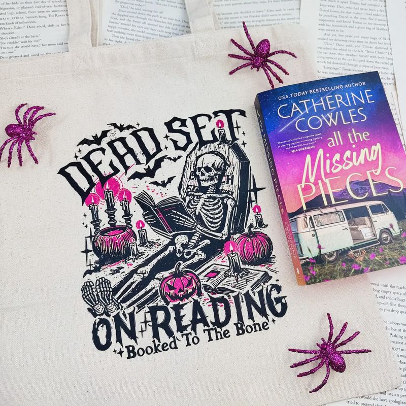 Dead Set On Reading Canvas Tote Bag