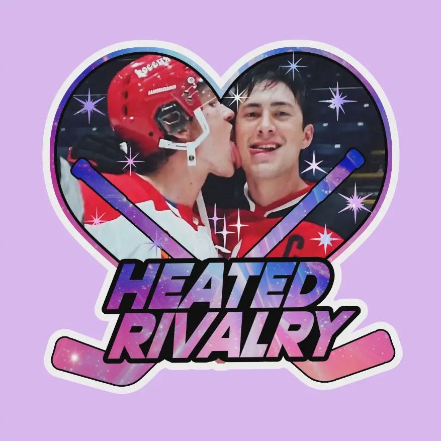 Heated Rivalry Sticks Heart Heated Rivalry Sticker