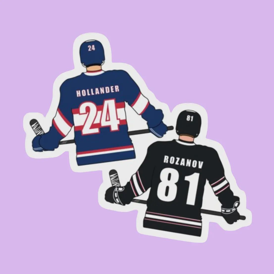 24 &amp; 81 Heated Rivalry Sticker