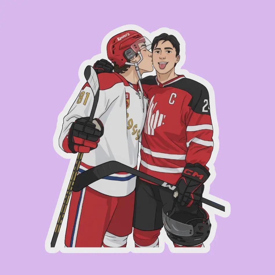 Hollander &amp; Rozanov Together Heated Rivalry Sticker