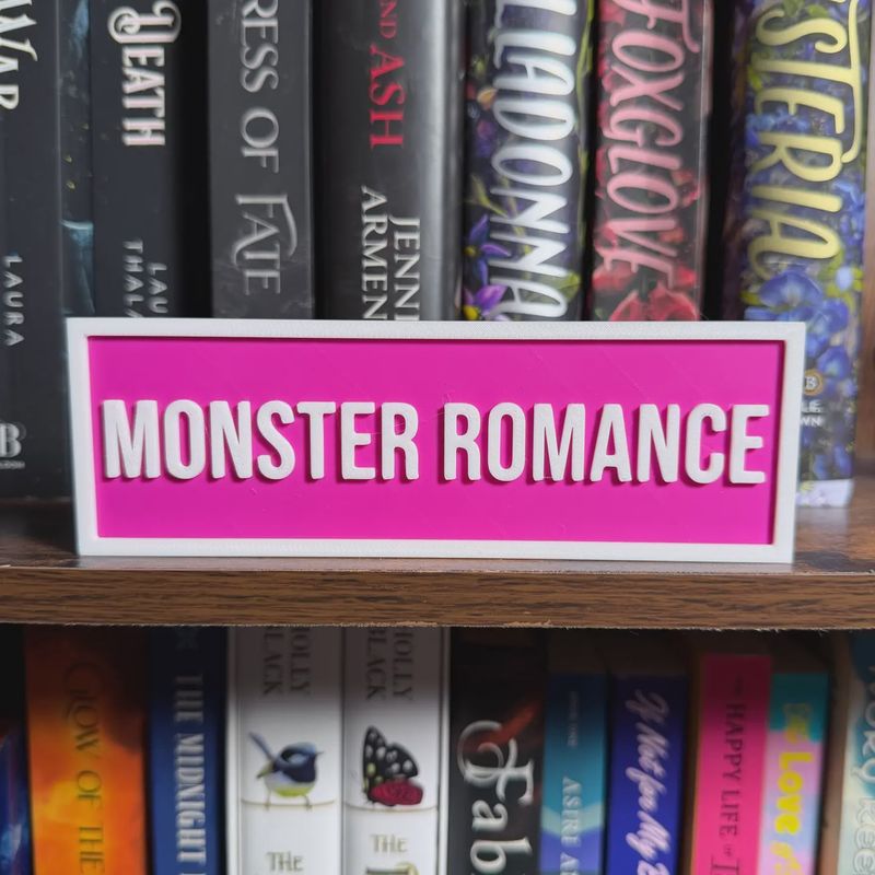 Monster Romance Street Sign | Bookshelf Decor