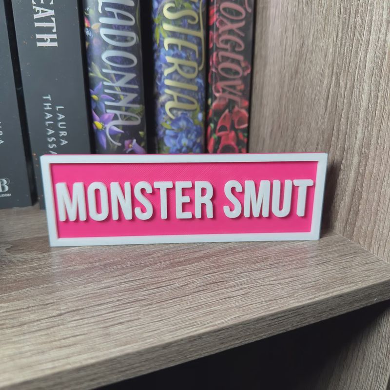 Monster Smut Street Sign | Bookshelf Decor