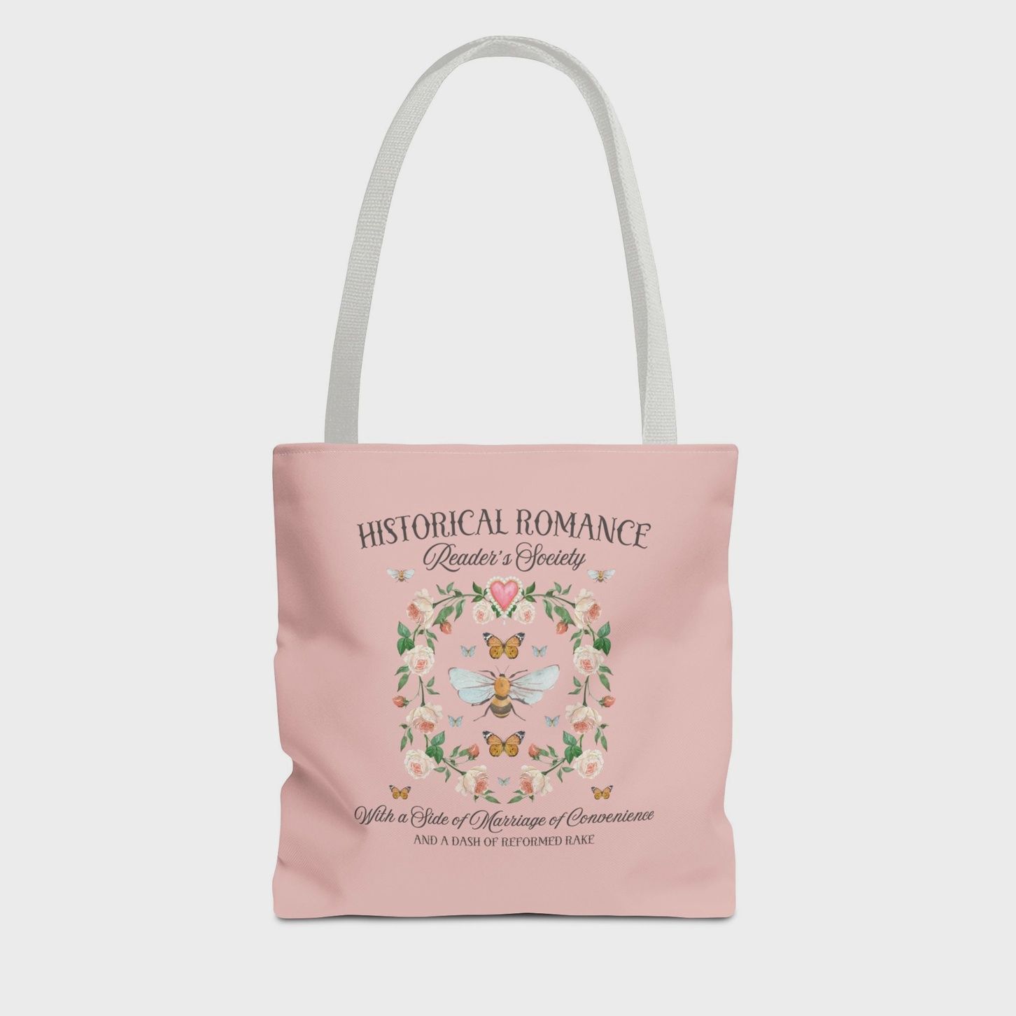 Boho Historical Romance Tote Bag For Romance Reader