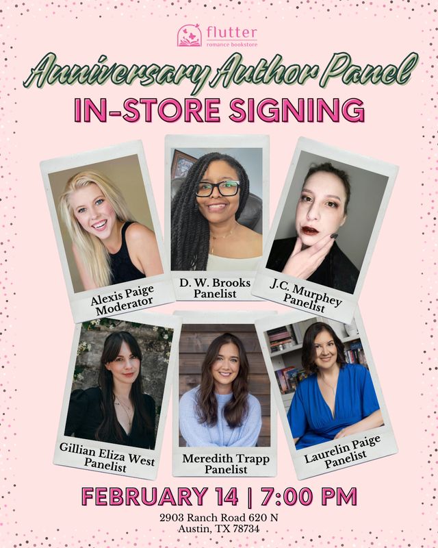 Flutter Romance Bookstore One-Year Anniversary Author Panel &amp; Signing