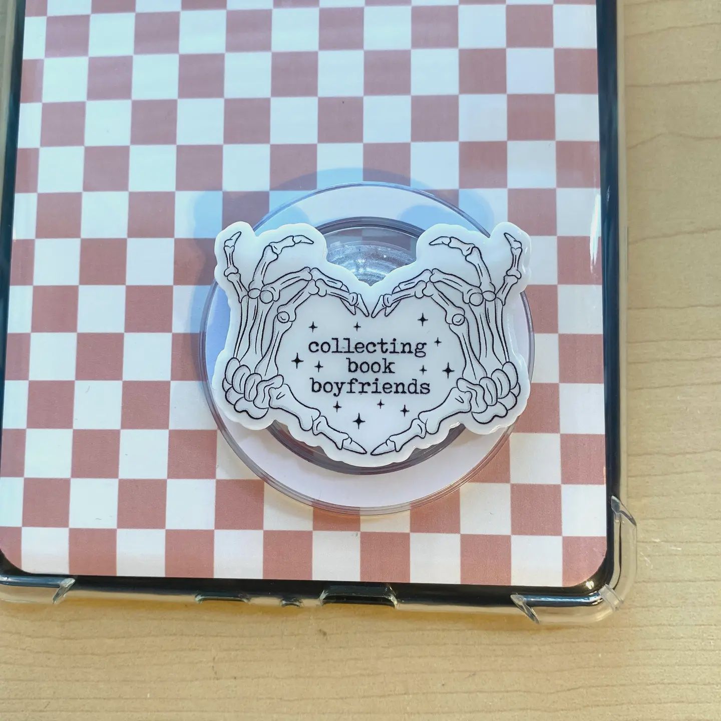 Collecting Book Boyfriends E-Reader, Phone Grip For All Devices - Adhesive