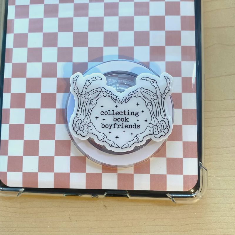 Collecting Book Boyfriends E-Reader, Phone Grip For All Devices - Adhesive