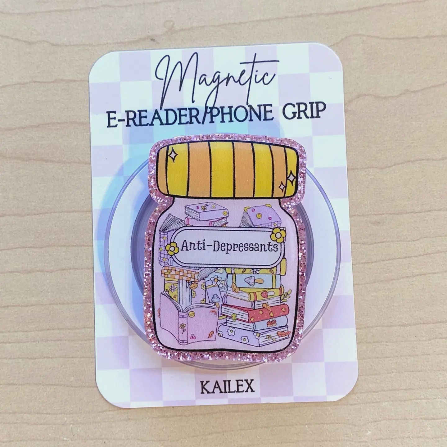 Anti-Depressants E-Reader, Phone Grip For All Devices - Magnetic