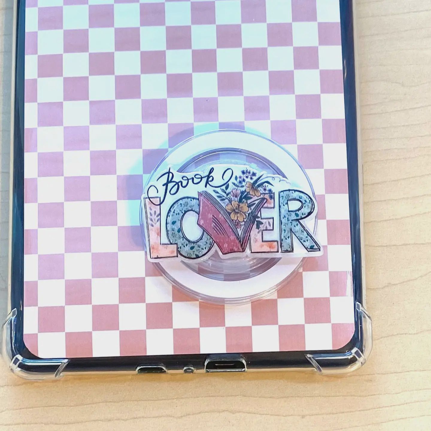 Book Lover E-Reader, Phone Grip For All Devices - Adhesive