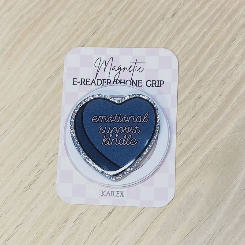 Emotional Support Kindle Magnetic E-Reader/Phone Grip