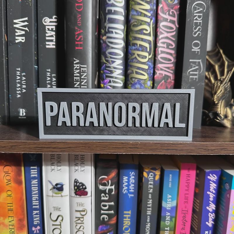 Paranormal Sign | Bookshelf Decor