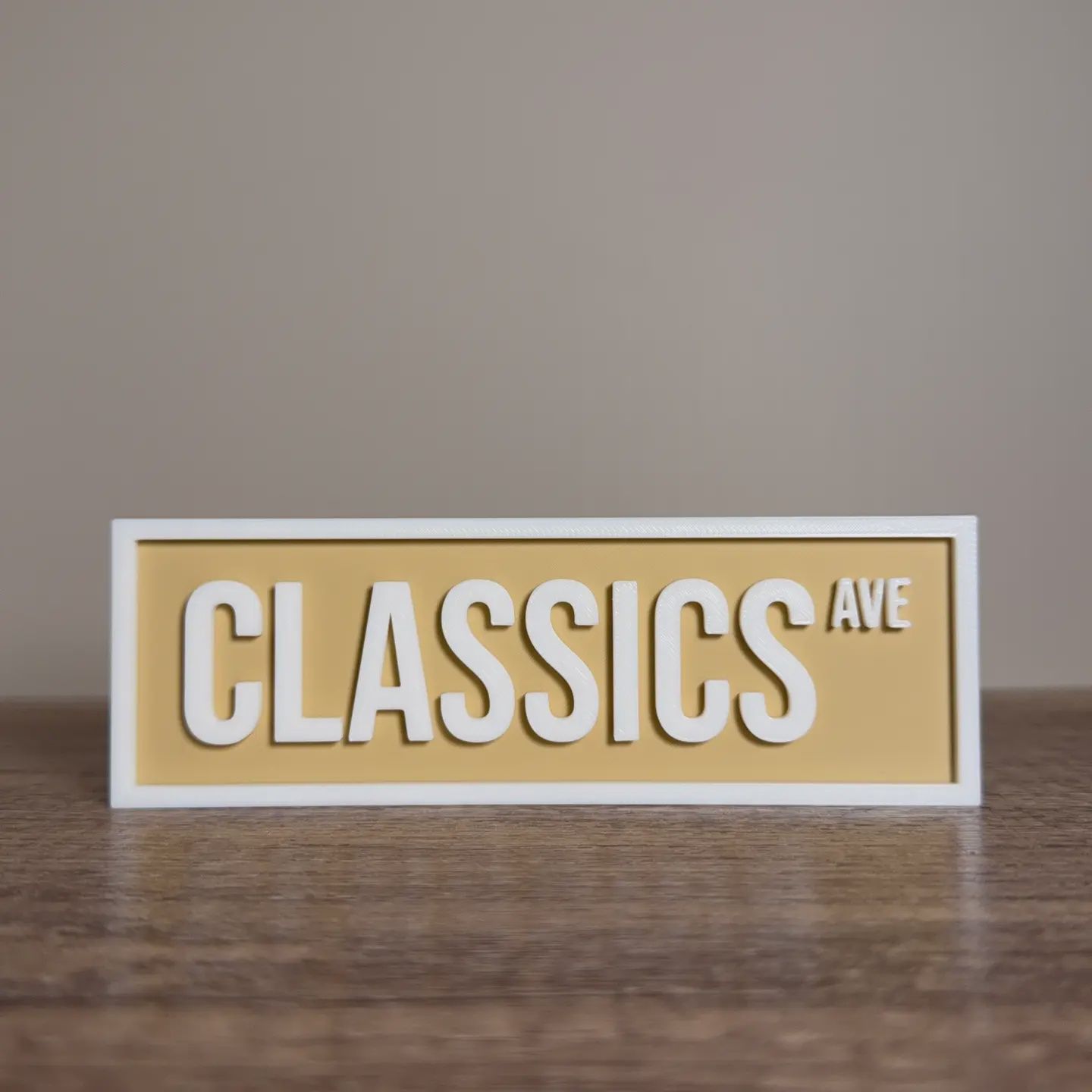 Classics Street Sign | Bookshelf Decor