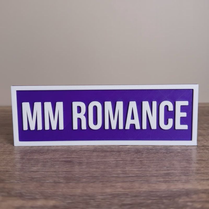 Mm Romance Sign | Bookshelf Decor