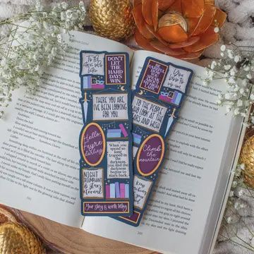 Acotar Quote Wall Die-Cut Bookmark