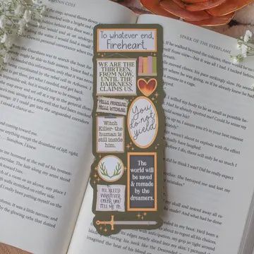 Throne of Glass Quote Wall Die-Cut Bookmark