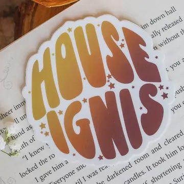 Zodiac Academy Waterproof Vinyl Sticker | House Ignis