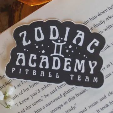 Zodiac Academy Waterproof Vinyl Sticker | Pitball Team