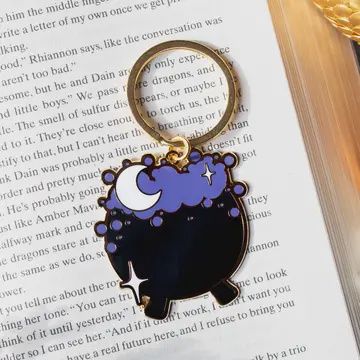 Cauldron Hard Enamel Keychain