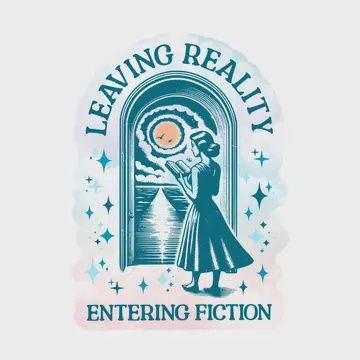 Book Lover Reading Escape Cute High Quality Vinyl Sticker