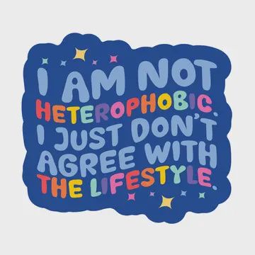 Lgbtq Lifestyle Funny Politics High Quality Vinyl Sticker