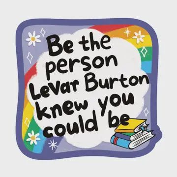 Book Role Model Nostalgia Rainbow High Quality Vinyl Sticker