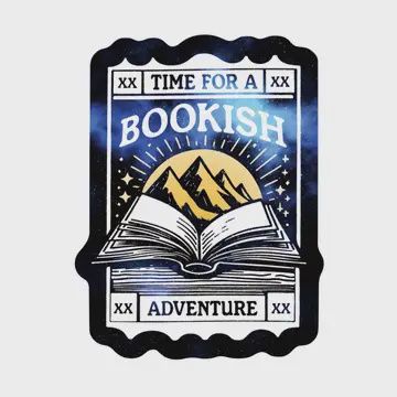 Book Read Adventure Travel Cute High Quality Vinyl Sticker