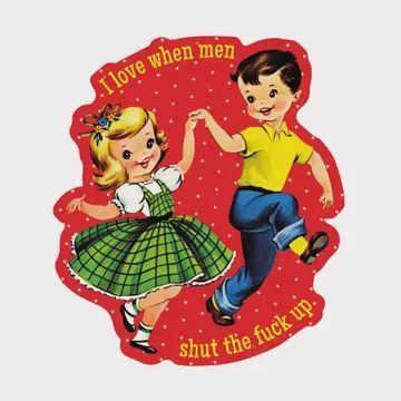 Feminist Rights Fuck Swear High Quality Vinyl Sticker