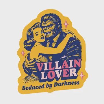 Villain Lover Book Funny Humor High Quality Vinyl Sticker