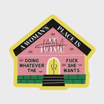 Women's Rights Fuck Swear High Quality Vinyl Sticker