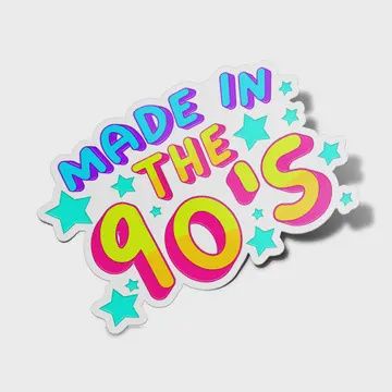 90's Toys Waterproof Stickers